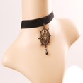 thumbnail image 3 of Collar Choker Gothic Necklace Web Pendant Halloween Costume Jewelry, 3 of 6
