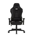 thumbnail image 1 of Posh Living Joi Faux Leather Game Chair Black, 1 of 9