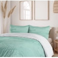thumbnail image 6 of Ambesonne Marble Print Duvet Cover Sets, Pastel Seafoam Forms, 2-King, Seafoam Almond Green, 6 of 6
