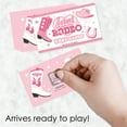 thumbnail image 2 of Big Dot of Happiness Last Rodeo - Pink Cowgirl Bachelorette Party Game Scratch Off Dare Cards - 22 Count, 2 of 6