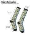 thumbnail image 5 of Balery Hawaiian Style Printed Novelty Socks Men's Women's Crew Socks Sports Socks Knee High Socks Cotton Socks Quirky and Cool Socks, 5 of 9