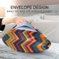 thumbnail image 4 of Yayeee Pillowcase Standard Size Set of 2 Satin Wrinkle Resistant Pillow Case, Brown Geometric, 4 of 8