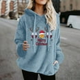 thumbnail image 2 of Wensltd Christmas Hoodies for Women Graphic Winter Long Sleeve Fleece Sweatshirts Crew Neck Vacation Party Tops, 2 of 4