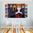 thumbnail image 2 of Pegatina de pared 3D de Naruto Uchiha Itachi Shippuden, decoración del hogar, calcomanías de anime de 60x90cm Afortunado Sencillez, 2 of 4