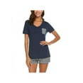 thumbnail image 2 of Zupora Women's Shorts Pajama Set Short Sleeve Sleepwear Nightwear, 2 of 5
