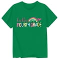 thumbnail image 4 of Ruiwill 4Th Grade Shirt Girl Summer Breathable Fourth Grade Letter Print Girls Clothes Crew Neck Short Sleeve Kids Tops Size 10-11 Years, 4 of 4