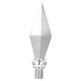 thumbnail image 3 of HINTRMENT Hall Flagpole Topper Aluminum Alloy Silver Decorative 1Set, 3 of 7