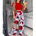 thumbnail image 3 of EASYBRAUS Women Printed Two Piece Short Sleeve Blazer Set Elegant Casual Summer Outfit S-3XL, 3 of 6