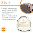 thumbnail image 4 of K&H Pet Products Thermo-Pet Cave Cat Bed Unheated Navy/Geo Flower 17 X 15 X 13 Inches, 4 of 8