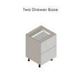 thumbnail image 5 of 24" Base Cabinet-Double Door-Two Drawer-with Black Matte door, 5 of 5