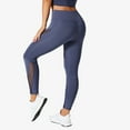 thumbnail image 2 of Women's Push Up Opaque Sports Gym Yoga Fitness Leggings High Waist Seamless Sports Leggings Lifting Booty Leggings V Shaped Opaque Yoga Trousers(XXXL, Dark Blue), 2 of 4