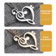 thumbnail image 4 of 3pcs Alloy Necklace Jewelry Heart Note Clothing Pendant Sweater Necklace Jewelry, 4 of 4