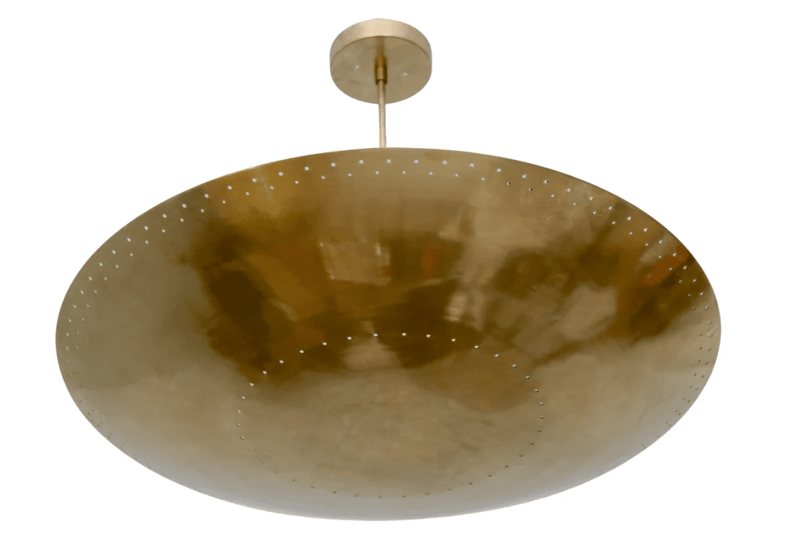6 Light Elegant Ceiling Flushmount light Pendant Mid Century Modern Raw Brass Sputnik chandelier light Fixture.
