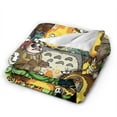 thumbnail image 5 of My Neighbor Totoro Blanket, Super Soft Anime Throw Blanket For Couch Sofa Bed, Cozy Lightweight Warm Flannel Blanket, 40"X30", 5 of 9