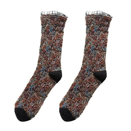 

Womens To Keep Warm Sock Anaglyph Restoring Ancient Ways Lightweight Cotton Socks Winter Socks for Men