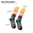 thumbnail image 2 of Naloa Underwater Plant Dolphin Thigh High Socks Extra Long Stretchy Sock Women Over Knee High Opaque Stocking Daily Wear, 2 of 6