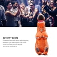 thumbnail image 4 of Inflatable Dinosaur Costume, Lightweight Wear Comfortably T Rex Inflatable Costume  for  Orange Adult Style 150-190cm, 4 of 7