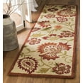thumbnail image 2 of SAFAVIEH Blossom Leah Floral Flowers Wool Runner Rug, Beige/Multi, 2'3" x 14', 2 of 5