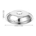 thumbnail image 2 of OULII 2Pcs Electric Stove Burner Drip Pans Silver Iron Square Replacement For Stained Pans, 2 of 7
