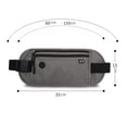 thumbnail image 2 of Cartera de viaje para el cuello con soporte para pasaporte con bloqueo RFID para hombres y mujeres. Estuche de viaje súper delgado para proteger sus documentos importantes y efectivo, resistente al, 2 of 5