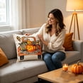thumbnail image 7 of Halloween Spooky Pillow Covers 18x18 Inch, Festive Throw Pillow Cases with Hidden Zipper, Decorative Cushion Covers for Sofa Couch Bed Halloween Party Home Decor, 7 of 7