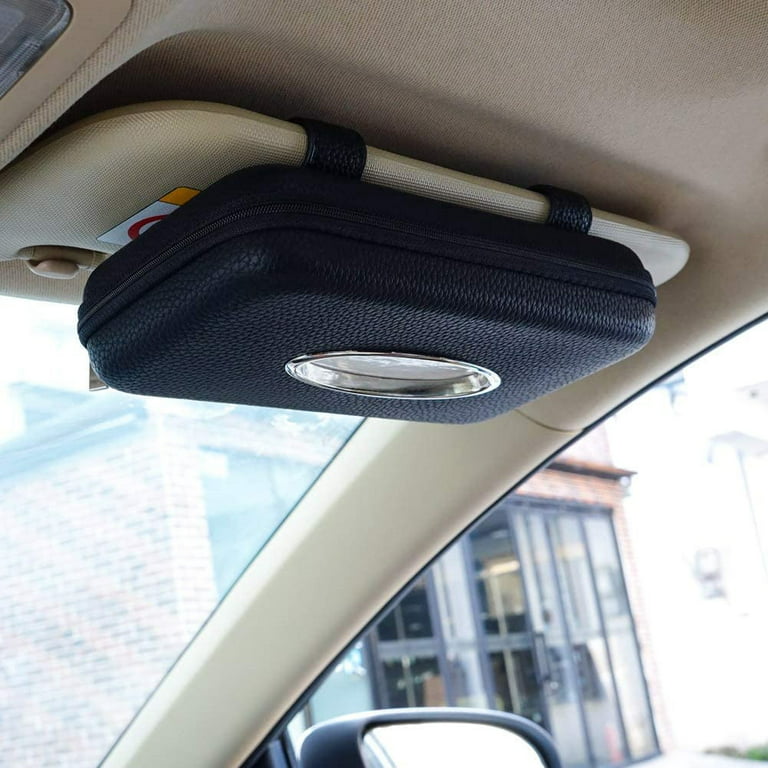 Car Tissue Box, Car Visor Tissue Holder, Car Tissue Holder, Premium Tissue  case Holder for car (Gray)