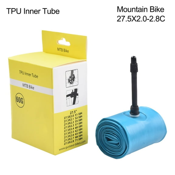 Ridenow Tpu Ultralight Bike Inner Tube 26/27.5/29 Inch For Mountain Bikes French Valve 45Mm For X1.95-2.8C Tires Lightweight Mtb Tube 27.5X2.0-2.8C