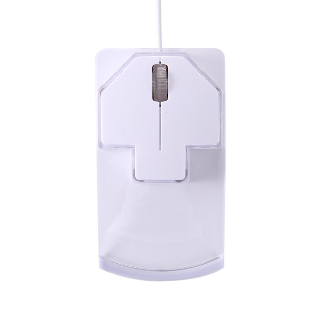 Cable de datos Ratón de color transparente con luz LED óptica con cable USB 2.0 Tmvgtek Nuevos Originales