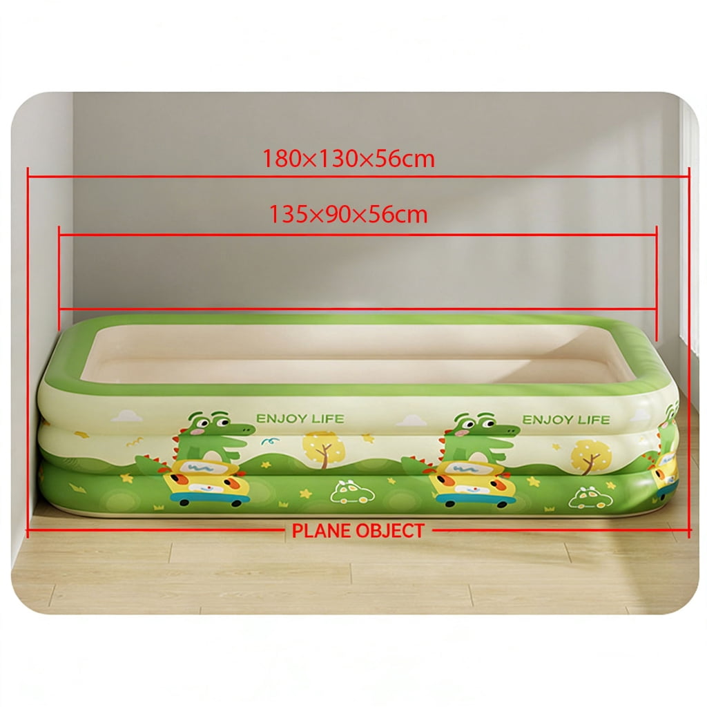 Miiottaa Generous Size Inflatable Swimming Pool With Independent Air Zones 180x56cm