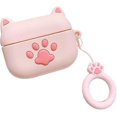 thumbnail image 1 of Funda Airpods Pro, Súper Linda Diversión Creativa Pata De Gato Pies De Gatito Patrón De Palma Funda De Silicona TPU Piel Protectora para Apple Airpods Pro/3 + Cordón De Anillo -pi, 1 of 5