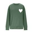 thumbnail image 5 of Valentine'S Sweatshirt for Women St Patricks Day Shirt Cute Heart Graphic Long Sleeve Valentine Outfits Love Heart Shirts Casual Long Sleeve Valentine Tshirt Clothes Tops, 5 of 6