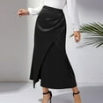 thumbnail image 5 of fatyb Womens Satin Maxi Skirts Elegant Flowy Silk Skirt High Waisted A-Line Long Skirts for Women, 5 of 7