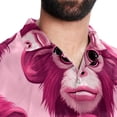 thumbnail image 5 of Pink Monkey Gorilla Men's Short Sleeve Poplin Button Down Shirts - Casual Printed Summer Beach Tops for Men, 5 of 6