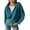 Grey Blue, variant on FreshPretty Women’s Casual Long Sleeve Half Zip Pullover Sweaters Solid V Neck Collar Ribbed Knitted Loose Slouchy Jumper Tops