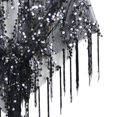 thumbnail image 6 of fenteer Women Shawl Wrap Comfortable Sequin Evening Cape Wrap for Summer Party Dance Black, 6 of 8