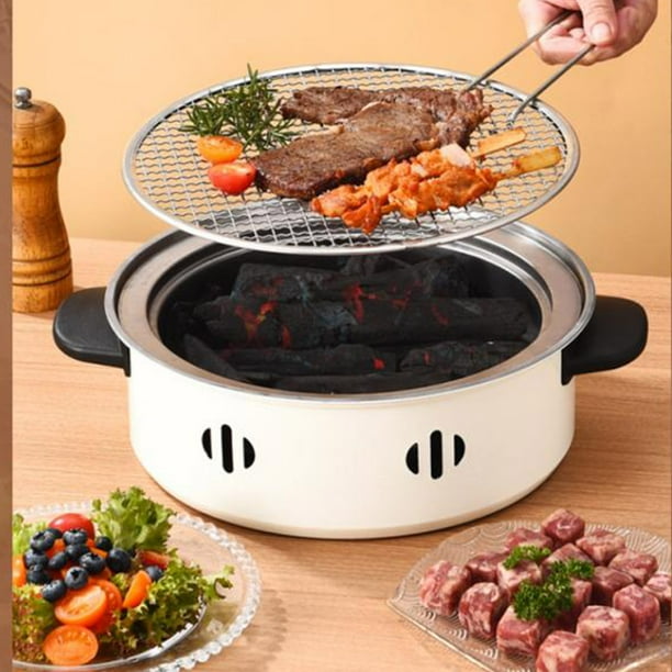 Parrilla De Barbacoa De Carbón, Parrilla De Barbacoa De Carbón Portátil A Prueba De Deformación Para Interiores