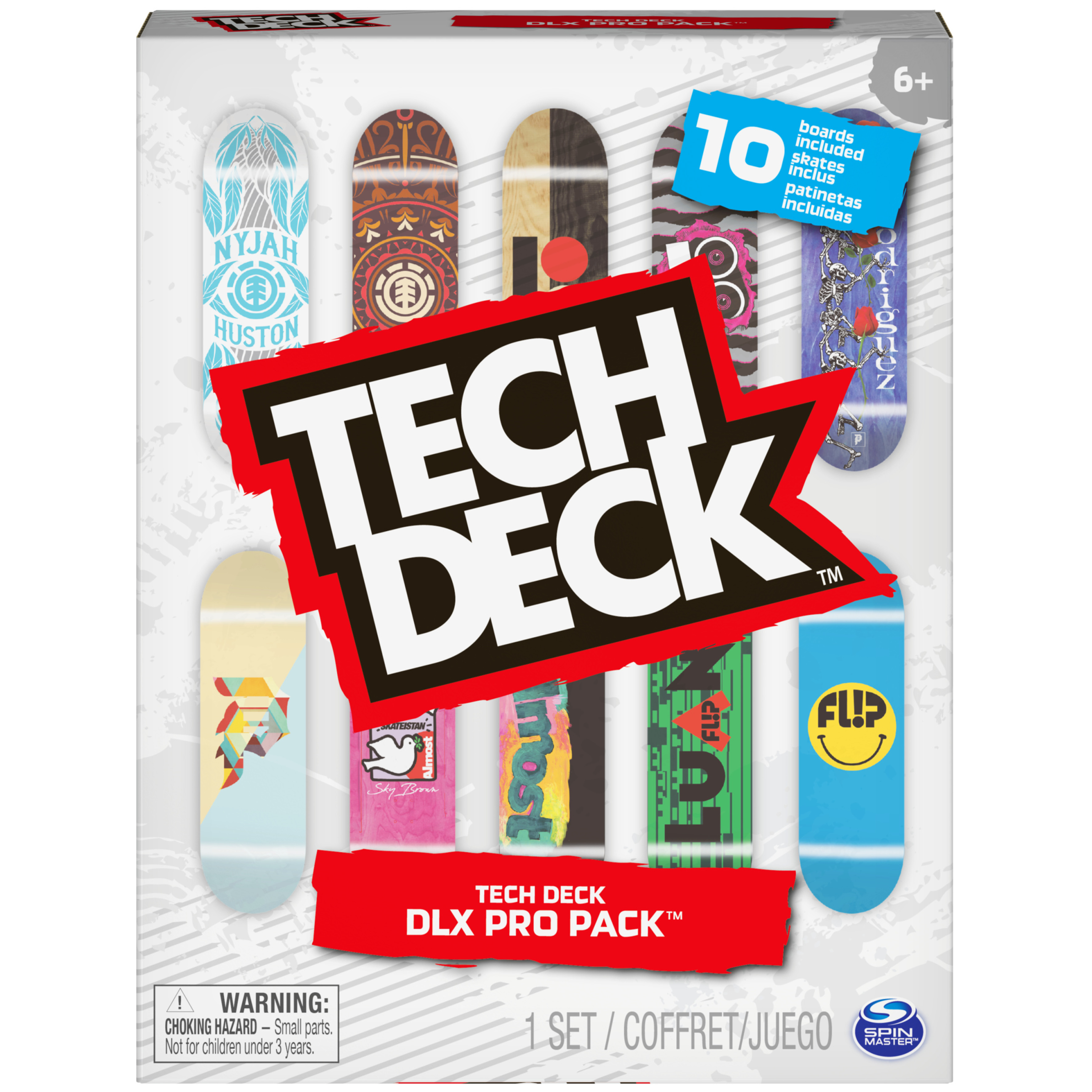 Tech Deck, DLX Pro 10-Pack of Collectible Fingerboards, For Skate Lovers, Kids Toy for  Ages 6 and up - image 2 of 7