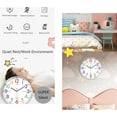 thumbnail image 4 of Vocoo 12 inch Wall Clock for Kids Teaching Clock Silent Non Ticking Battery Operated Colorful Teaching Time Clock for Kids Room Classroom School, 4 of 7