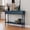 Blue, variant on HLR Pre-Assembled Blue Retro Console Table for Entryway with 2 Drawers, Storage Cabinets & Shelf