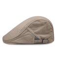 thumbnail image 1 of Boina de talla grande para hombre, gorra artística con visera para primavera y otoño, sombrero informal que combina con todo para mujer, sombrero de pintor retro británico para hombre., 1 of 6