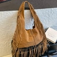 thumbnail image 4 of SPEKSEE Vintage Fringe Hobo Bag with Tassel Underarm Purse Hippie Western Cowgirl Purse Tote Bag for Women, 4 of 9