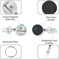 thumbnail image 3 of Heavy Duty Metal Retractable Keychain with Belt Clip, Retraction, 31.5" Steel Cable, Key Chain Retractor, ( 4 Pack), 3 of 5