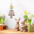 thumbnail image 2 of JeashCHAT Happy Easter Bunny Door-Sign Wreath Decorations - Wooden Easter Spring Welcome Sign Hanging Chick Wreath Front Door Home Wall Window Outdoor Indoor Porch Decor, 2 of 7