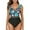 Green, variant on Penkiiy Women's One Piece Swimsuits Tummy Control Front Cross Bathing Suits Slimming Swimsuit V Neck Swimwear L Navy