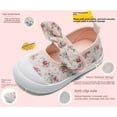 thumbnail image 4 of Toddler Girl's Canvas Sneakers Bowknot Mary Jane Flat Walking Shoes for Baby Kids School Uniform Dress Shoes, 4 of 8
