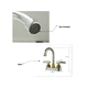 thumbnail image 3 of Mezcladora Para Lavabo De Baño de Grifo Belug Plateado, Dorado, 3 of 5