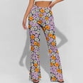 thumbnail image 5 of Savings EGNMCR Flare Leggings for Women Yoga Pants Print High Waisted Flare Leggings Bootcut Casual Bell Bottom Dress Wide Leg Yoga Pants, 5 of 9