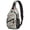 Maltese and Floral Green Pattern, variant on Schnauzer and Sunflowers Cream Sling Backpack, Unisex Daily Travel Sling Pack with Side Mesh Pockets, Breathable Padded Back Gift Ideas for Travel Shopping Commuting