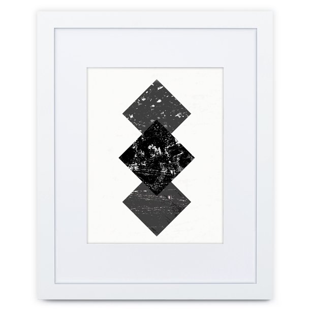 18x24 Picture Frame Matted for 12x18, White Wood Photo Frame Walmart