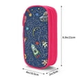 thumbnail image 4 of XMXY Cat Space Astronaut Large Capacity Pencil Case, Portable Pencil Bags with Compartments Zipper Pink, 4 of 7